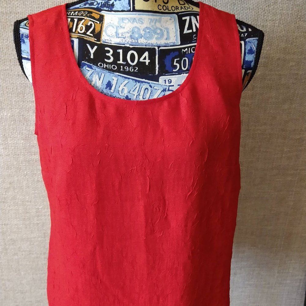 BNWT - COLDWATER CREEK - RED TANK TOP - SIZE SMALL